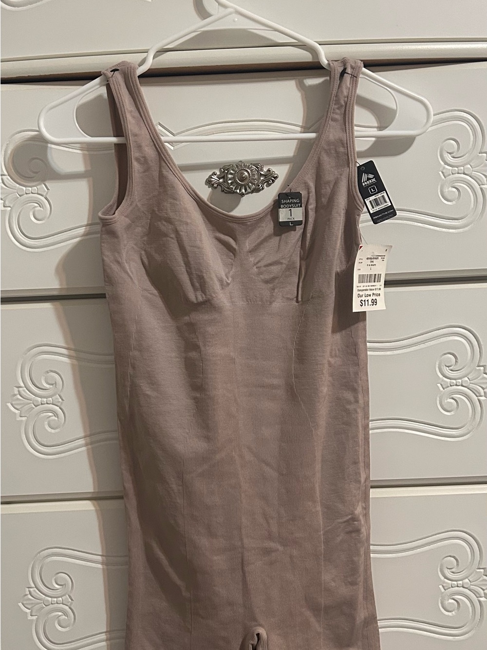 RBX Mauve Shaping Bodysuit Size L